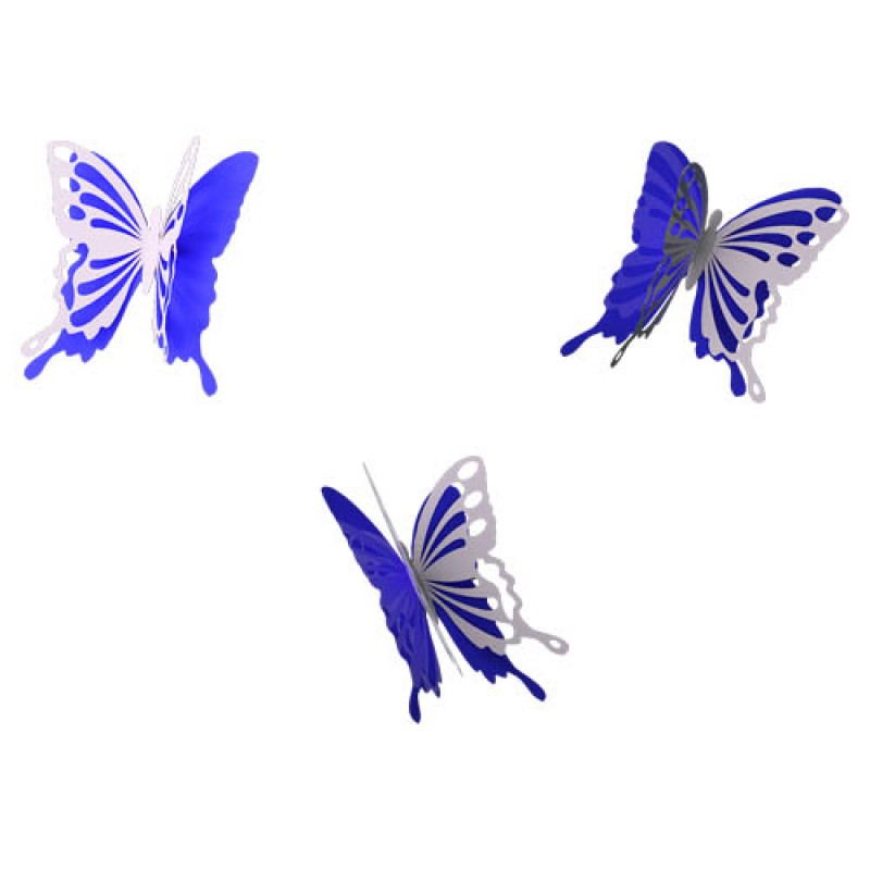 Бабочки комплект 10 шт., синий