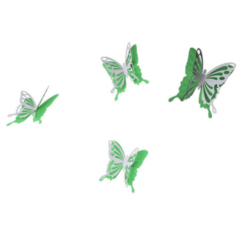 Бабочки комплект 10 шт., зеленый