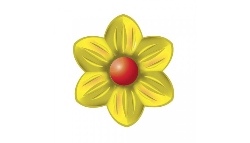 Цветок 5, желтый