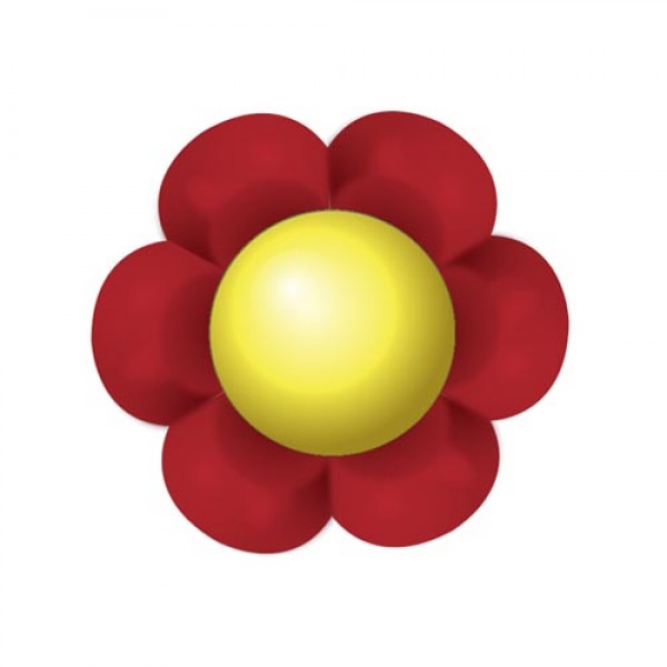 Цветок 7, красный