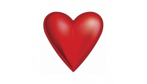 Сердце 40 см, красный