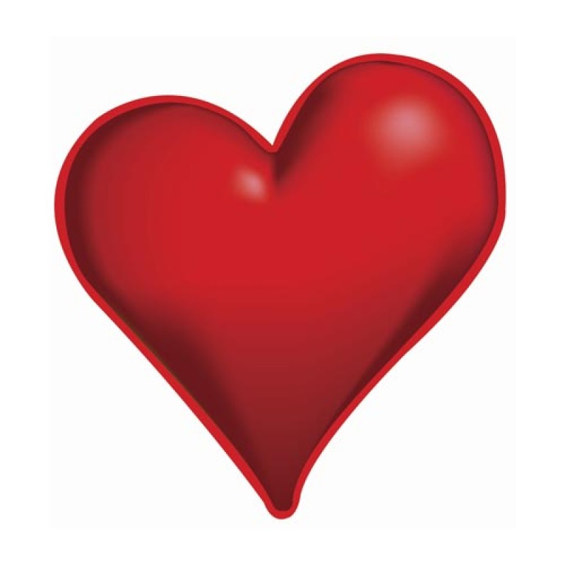 Сердце 82 см, красный