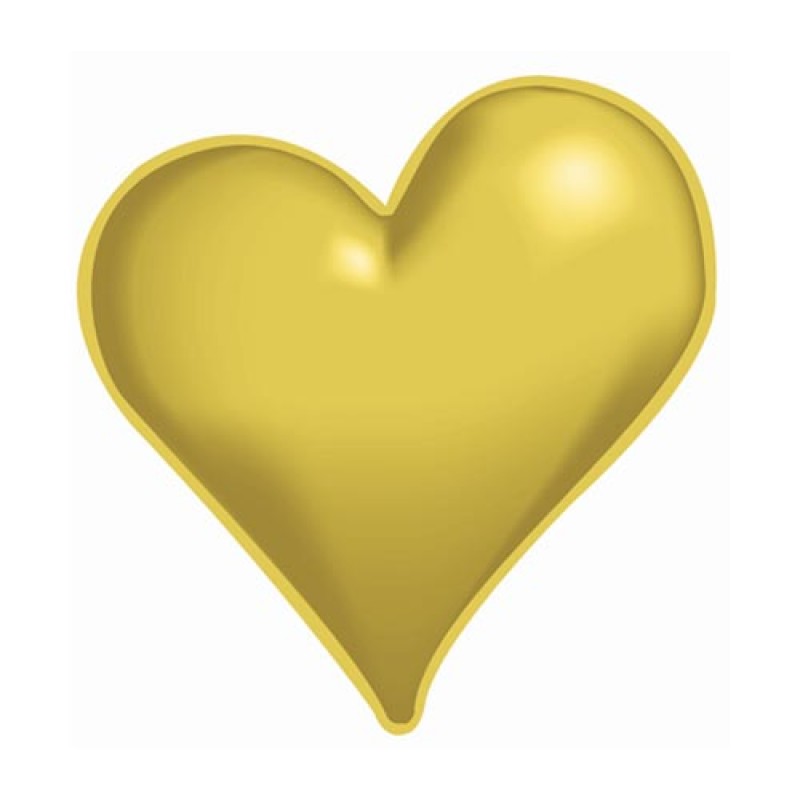Сердце 82 см, золотой