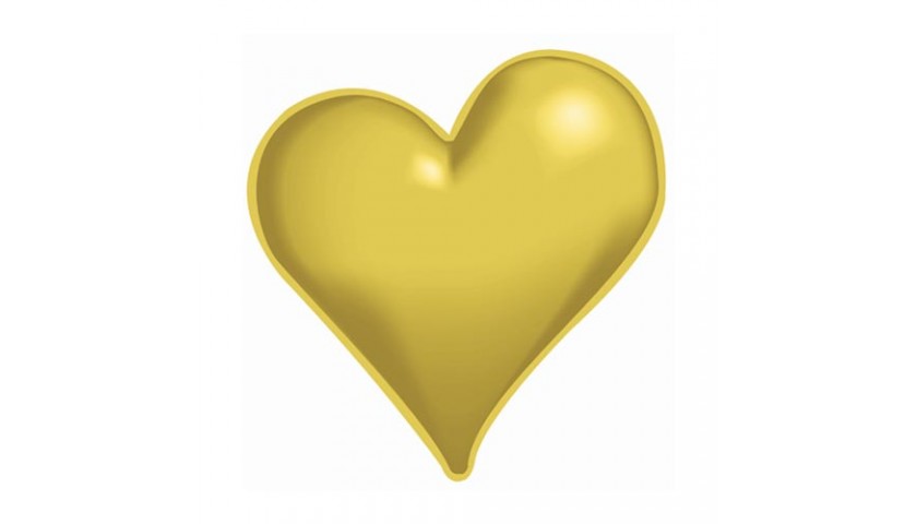 Сердце 82 см, золотой